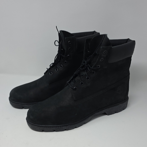 Timberland Men\'s Black Leather Boots Size 13